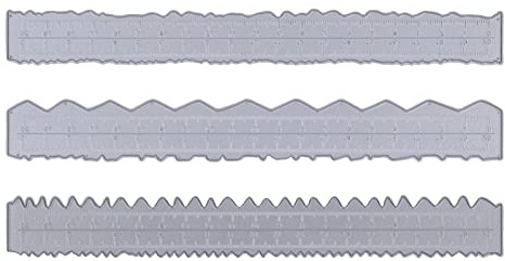TOPINCN 3pcs Deckle Edge Righello Strappo di Carta Strumento Ripper Mestiere Taglierina Leggero per la Creazione di Carte