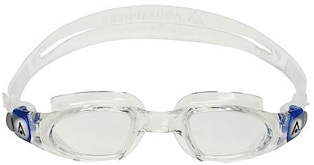Aquasphere Mako | Schwimmbrille, Schwimmbrille für Erwachsene mit UV-Schutz, Silikondichtung und beschlagfreien sowie auslaufsicheren Gläsern für Männer und Frauen, Blau