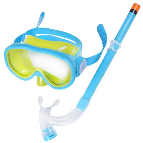 FILOEEX Set da snorkeling per bambini, con tubo di respirazione, maschera da snorkeling ampia a 180°, boccaglio Dry Top per bambini, occhiali da immersione con boccaglio per bambini dai 5 ai 12 anni,