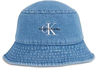 Calvin Klein Damen Bucket Hatk60K611980 Schlapphut, Blue (Denim), Einheitsgröße