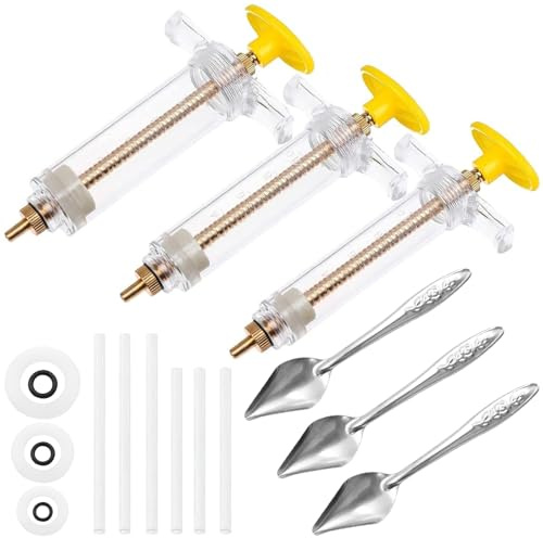 Sarini 3 Pcs Hand Baby Birds feeder Feeding Tubes, 3 Pcs Feeding Spoon, 6 Pcs Curved Gavage Tubes, for Pet Baby Bird Parrot Feed Milk and Medicine (20ml, 10ml, 50ml)