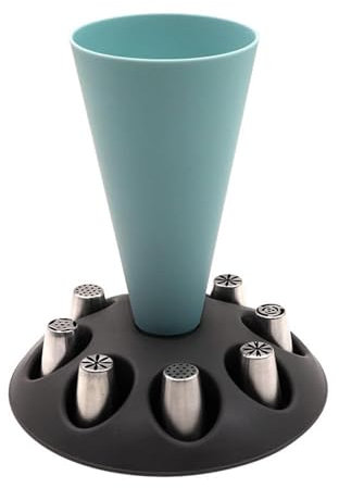 Support De Poche À Douille, Support D'outils De Décoration De Gâteaux Avec 8 Emplacements Pour Douilles, Porte Sacs À Pâtisserie, Support De Poche En Plastique Pour Le Kit De Décoration De Gâteau