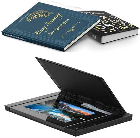 VF3240 Scanner À Plat, Scanner À Plat A3 pour Graphiques Et Documents, 2400x2400 DPI/OCR Reconnaissance De Texte/Croping Automatique, pour Les Écoles Ou Les Petits Bureaux