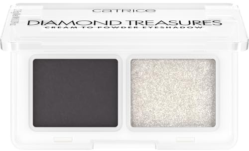 Catrice Cosmetics Diamond Treasures Cream to Powder Eyeshadow fard à paupières, longue durée, hautement pigmenté, scintillant, mat (28g)