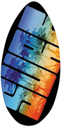 Fenteer Tabla de Skimboard Tabla de Skimboard de de Madera de acuática para Adolescentes Principiantes Todo Tipo de Skimming, 35inch