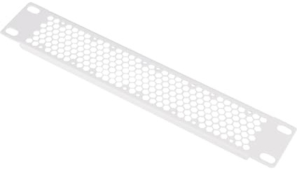 GeeekPi Panel en blanco ventilado de 10 pulgadas 1U, placa de montaje en rack para DeskPi RackMate T1/T0/T2 y estante de servidor de 10 pulgadas, gabinete de red (1 unidad blanca)