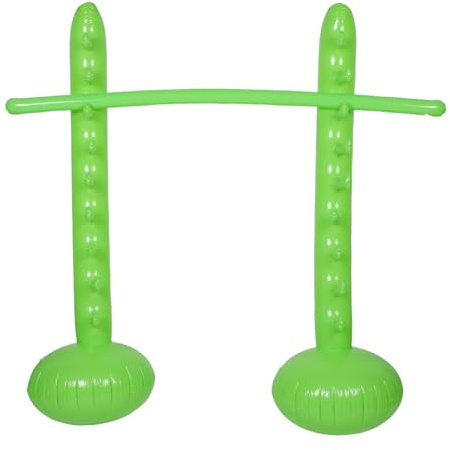 PRETYZOOM Bastone Gonfiabile Salto in Alto Regolabile 180Cm Verde Attrezzatura per Allenamento Salto Gioco Gonfiabile da Giardino per Feste Estive attività all’Aperto per e Adulti