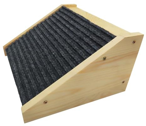 Rampe pour Chat et Chien, Marches Antidérapantes pour Animaux de Compagnie Blessés et Âgés, Échelle en Bois pour Chat, Escalier pour Chien, Utilisable pour Lieux Élevés, Salon, Chambre