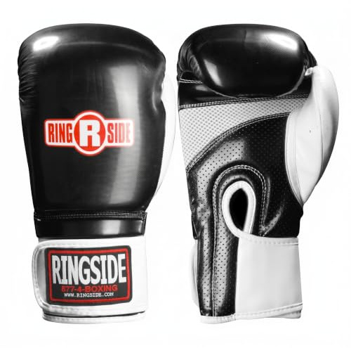 Ringside Arrow Boxing Training Sparring Gloves Black, 14-Ounce