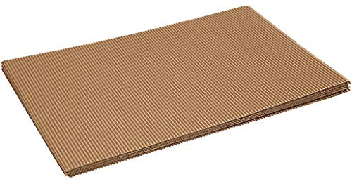 Creativ 21963 Carton ondulé, feuille 25x35 cm, 120 g, 10 feuilles