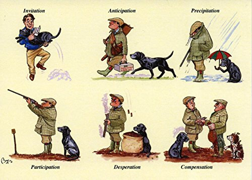 10 Aufstellkarten mit Umschläge. The Shoot Day von Bryn Parry oder Jagd. Ein tolles Geschenk. Perfekt für Thank You Briefe, Einladungen etc.