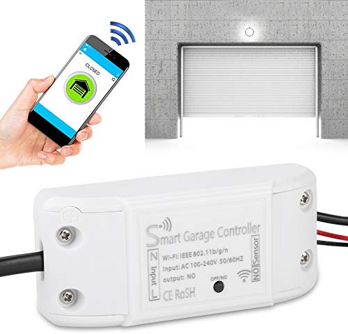 Supporto controller Smart Garage per Alexa Goole, apriporta per garage WiFi universale controllato da smartphone per il sistema di apertura automatica del cancello(EU)
