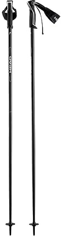 HEAD Unisex vuxen front svart vit skidstavar, svart/vit, 105 cm