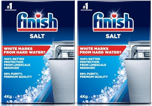 Finish Dishwasher Salt Box, 8kg, Prevents Limescale Build Up, Effective against Hard Water (Pack of 1x8kg)