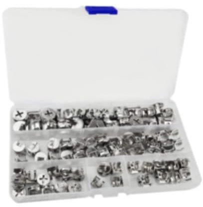 Baoblaze Herrajes para levas de conexión de muebles, herrajes para cerraduras de levas, herrajes para levas, herrajes para conectores de levas para cajones de, Paquete de 75