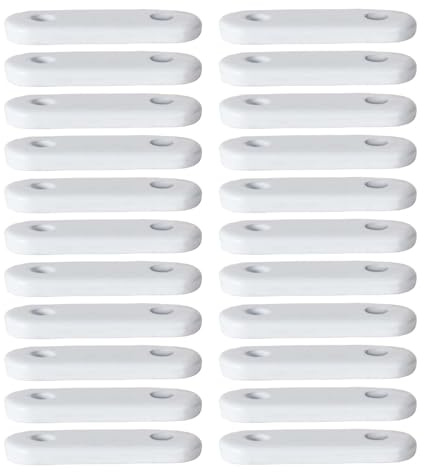 Pesos para Cortinas de Plomo Anti-Viento para Terraza, Balcón y Dormitorio - Kit de Contrapesos Metálicos (28g*25)