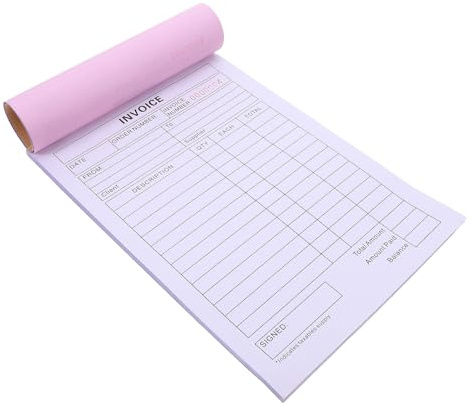 PACKOVE Carnet de Commandes Blanc Double Exemplaire pour Suivi des Bons de Livraison Outil de Gestion pour Petites Entreprises