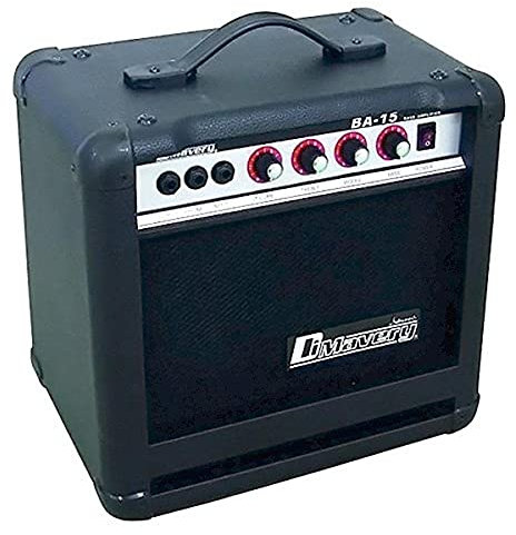 DIMAVERY BA-15 Bass-Verstärker 15W sw | 15-W-Gitarrenverstärker