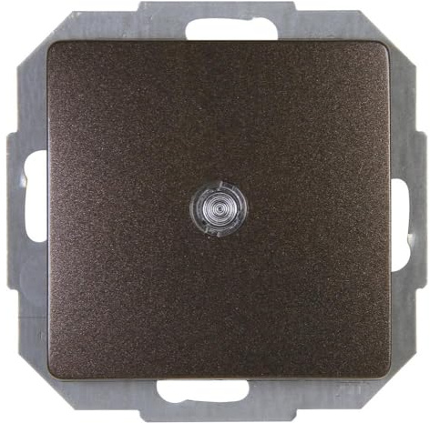 Kopp Paris Universalschalter (Aus-Wechsel-Schalter), beleuchtet, IP20, palisander-braun, 250V~, 650676082