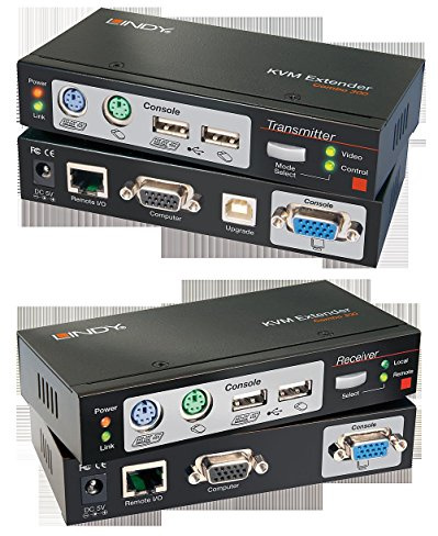LINDY 39378 Cat.5 KVM Extender Combo 300, PS/2, USB & VGA