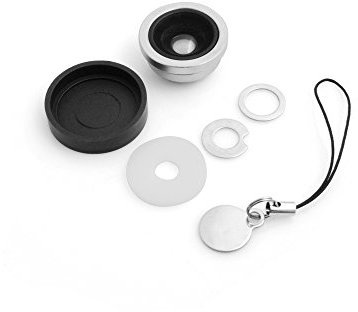 System-S Lente Universal de 0,67 x Gran Angular y Objetivo Macro con sujeción magnética para teléfono móvil, Smartphone, Tableta, PC