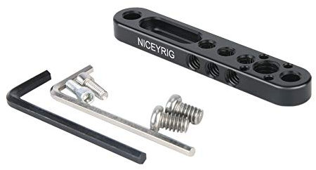 NICEYRIG Multifunktionale Montageplatte, Käsestange mit 1/4 3/8 Gewinde für Kamerakäfig, Liliput 619AH 819AH FA1011 FA1013