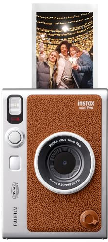 Fujifilm INSTAX Mini Evo Hybrid Instant Camera - Brown