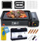 ZMC 2in1 Gasgrill & Campingkocher mit Piezo-Zündung – tragbarer Tischgrill & Gaskocher mit 16x 227g Kartuschen, Zubehör & Koffer – 2,2 kW Leistung – für Outdoor, Camping & Indoor – LPG-Anschluss