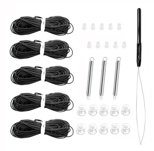 Reparaturset für Jalousien, Wohnmobil, Ersatzrollos, für Tag und Nacht, Plisseeschatten, Schwarz