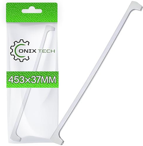 Vorderseite der Kühlschrank Einlegeboden Glas 453x37 mm mit Originalcode 4851900100 für Beko - Garantie 5 Jahre - ONIX TECH