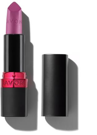 Avon Ultra Matte Lipstick Ideal Lilac with Vitamin E, Avocado Oil and Sesame Oil for Comfortable Coverage that Won't Cake, Crack or Dry, Cruelty Free