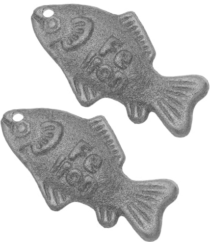 UTHCLO 2 St Vegansk Näring Järn Gjutjärn Matlagningsverktyg Järnbrist Hjälpmedel Järn För Järntillskott För Idrottare Naturlig Fisk Silver