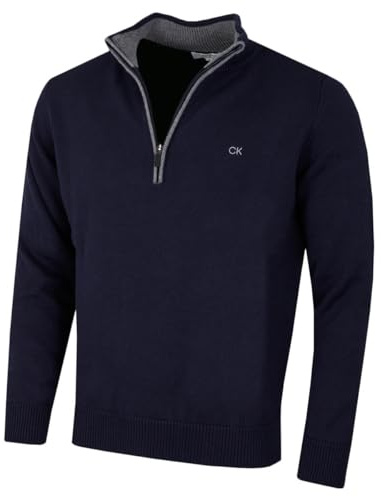Calvin Klein Golf Mens Cotton Sweater - Navy - M