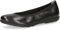 CAPRICE Damen Ballerinas aus Leder Flach, Schwarz (Black Nappa), 39 EU