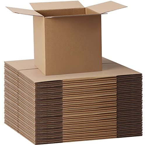 CRUGLA 40 Packs Shipping Boxes 6x6x6, Corrugated Cardboard Brown Mailing Box Bulk for Packing