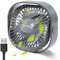 TANNESS Desk Fan, USB, 360° Rotation | Small, Portable Quiet, 3 Speed Fans & Strong Airflow, Standing Cooling Quiet Bedroom, Grey