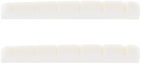 EMSea Guitar Bone Nuts Compatible with Stratocaster Compatible with Telecaster And Other Electric Guitars Guitar Slotted Bone Nut 42 x3.5 x 5.3mm