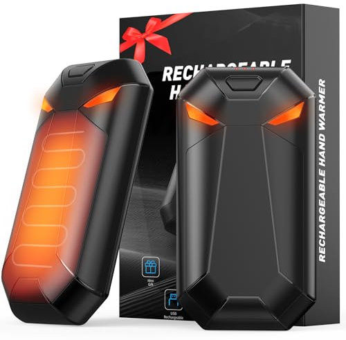 YAZEKY Handwärmer Elektrisch Geschenke für Männer - 2er Pack Männer Geschenke Weihnachten Wiederaufladbarer Handwärmer 6000mAh, Ideen Geschenke Magnetische Handwärmer