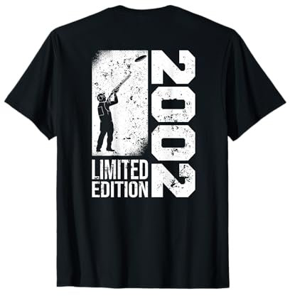 Tontauben Jahrgang 2002 geboren Geburtstag Tontaubenschießen T-Shirt