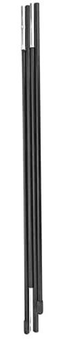 Fiberglas-Camping-Zeltstangenstangen, Doppelzelte, Stützstangen, Markisenrahmen-Set für Bodenwiese, Schwarz, 180 cm, 123 g, 7 mm, 2 m, Doppelzelt
