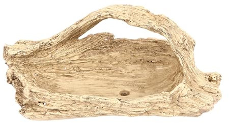 Plantador suculento de madera flotante artificial maceta suculenta de resina de madera sintética para alféizar de la ventana Deskop mesa de café maceta decorativa para plantas pequeñas suculentas