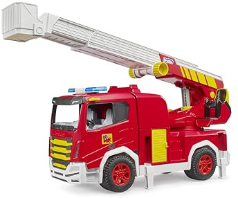 bruder 03472 - ROADMAX Camión de bomberos con escalera giratoria
