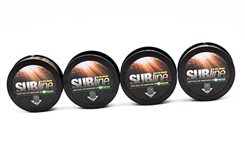 Korda SUBline Ultra Tough Karpfenschnur 1000m Schnur, Durchmesser:0.35mm;Farbe:braun