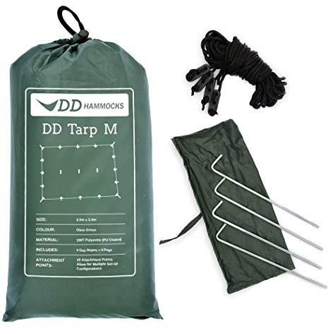 DD Tarp M Plane – vielseitige, leichte Armee-Plane, olivgrün, 3.5m x 2.4m