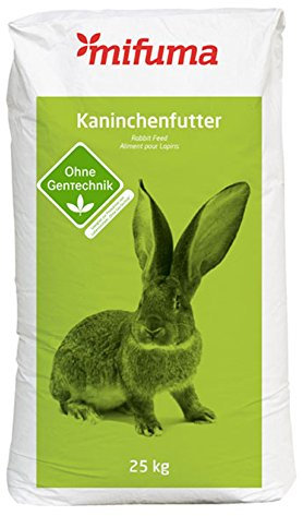 MIFUMA Nagerfutter BASIS Pellets für Zwergkaninchen 25kg