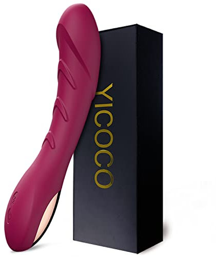 Silikon G-Punkt Vibrator Sexspielzeug Vibratoren für sie Klitoris leise, Realistische Dildo Analvibrator für Sie Frauen und Paare mit 12 Vibrationsmodi (Rotwein)