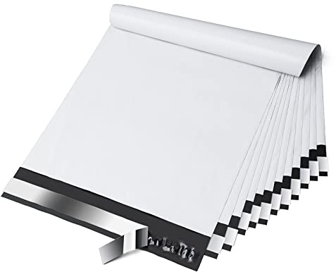 Fuxury Lot de 100 enveloppes d'expédition auto-adhésives 25,4 x 33 cm