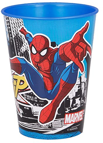 Stor Spiderman 260ml Reusable Plastic Kids Cup