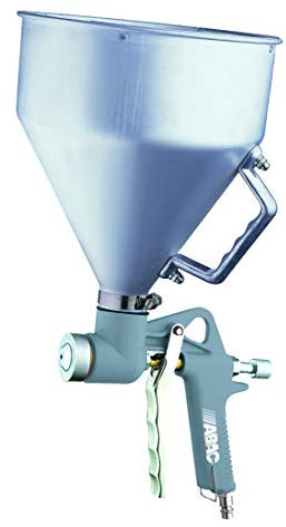 ABAC Pistolet à Plâtre G-534 avec Ventouse de 4500ml, Buses de 4, 6 et 8 mm, Taille Max des Grains de Plâtre de 3 mm, Pression Max de 4 Bars. Taille Du Grain de Plâtre 3 mm, Pression Max. 8 Bar