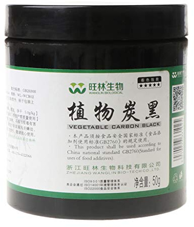MYBOON 20 / 50g Polvo de carbón de bambú Negro Comestible Ingredientes cosméticos Alimentos Polvo de carbón de Bricolaje Negro
